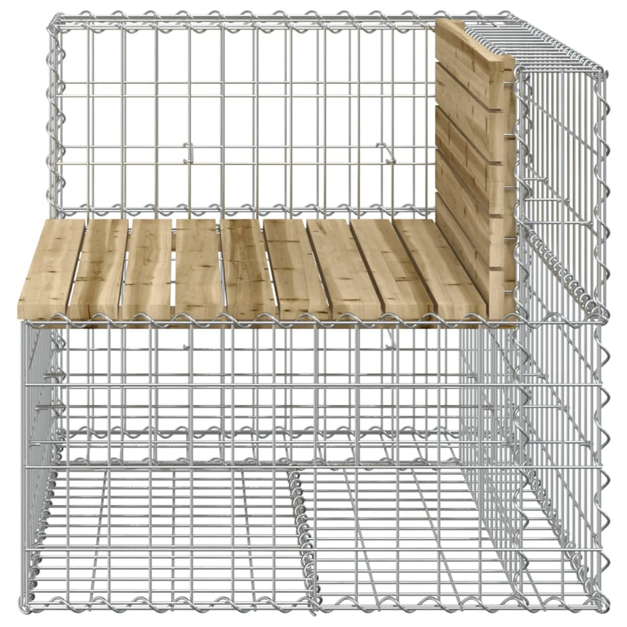 Tuinbank Schanskorfontwerp 92X7X65,5 Cm Geïmpregneerd Hout 92 x 71 x 65.5 cm Donkerbruin