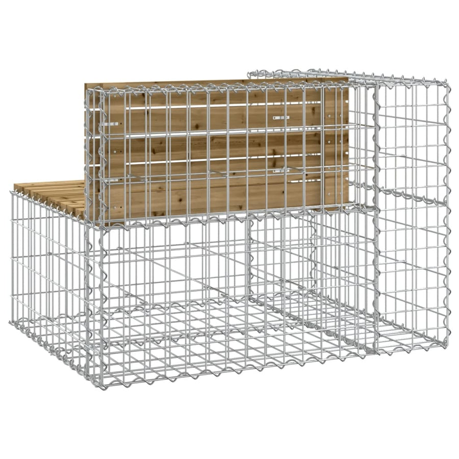 Tuinbank Schanskorfontwerp 92X7X65,5 Cm Geïmpregneerd Hout 92 x 71 x 65.5 cm Donkerbruin