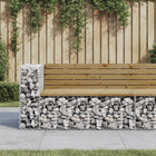 Tuinbank schanskorf 122x71x65,5 cm geïmpregneerd hout