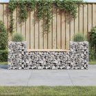Tuinbank massief grenenhout schanskorfontwerp 183x41x60,5 cm