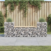 Tuinbank massief grenenhout schanskorfontwerp 183x41x60,5 cm