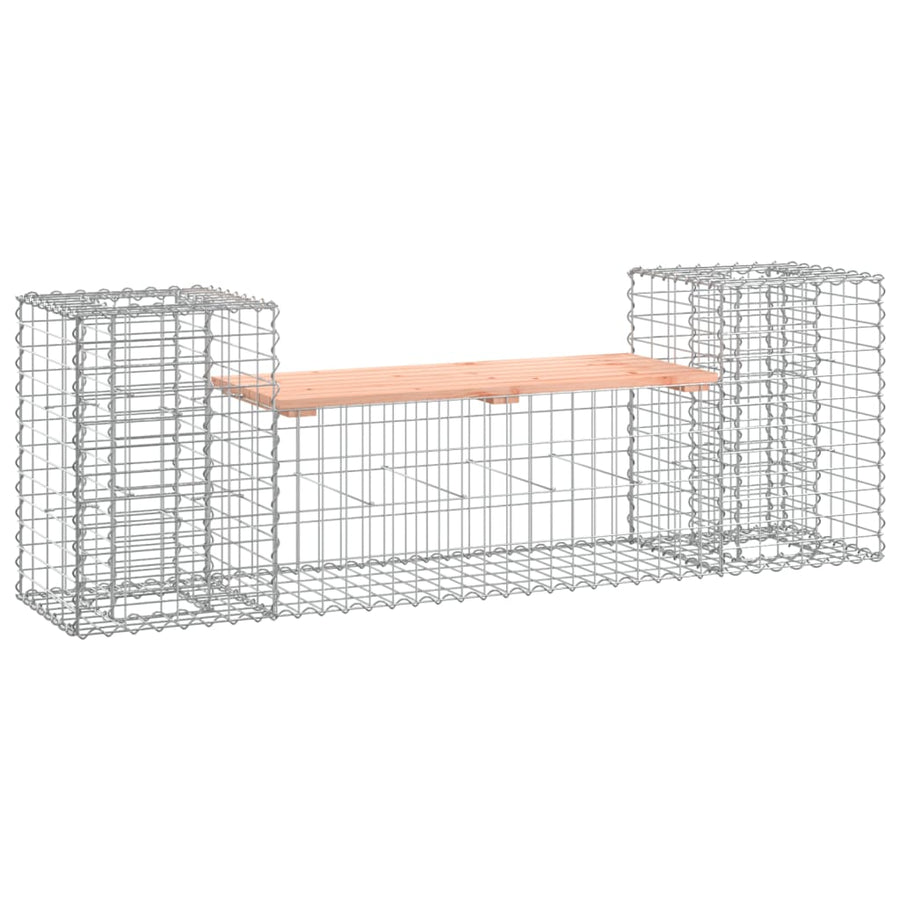 Tuinbank Schanskorfontwerp 83X4X60,5 Cm Massief Douglashout Natuurlijk douglashout
