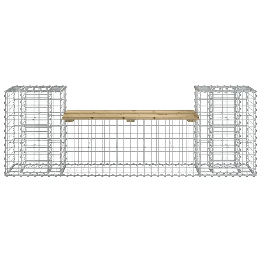 Tuinbank Schanskorfontwerp 83X4X60,5 Cm Geïmpregneerd Hout Donkerbruin