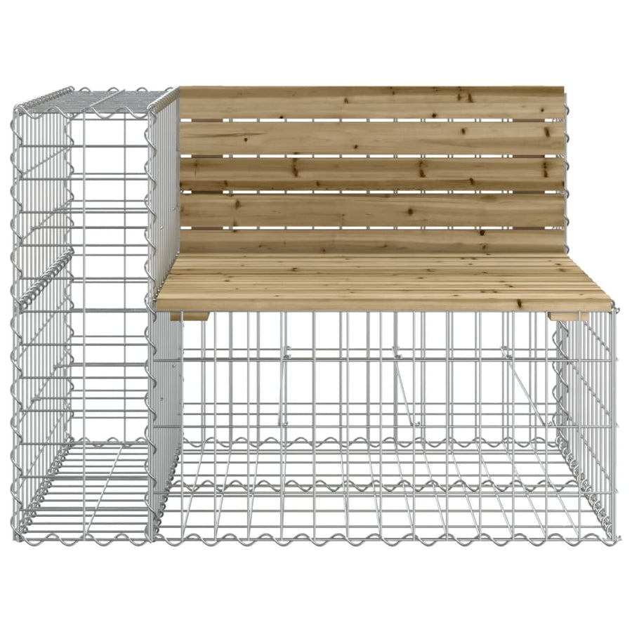Tuinbank Schanskorfontwerp 84X7X65,5 Cm Geïmpregneerd Hout Donkerbruin