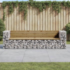 Tuinbank schanskorf 244x71x65,5 cm geïmpregneerd grenenhout