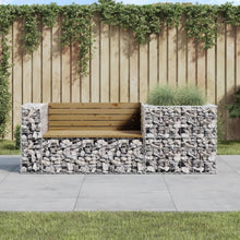 Tuinbank Met Schanskorf Geïmpregneerd Grenenhout Donkerbruin