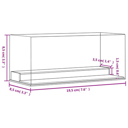 Vitrine Transparant 19,5X8,5X8,5 Cm Acryl 19.5 x 8.5 x 8.5 cm