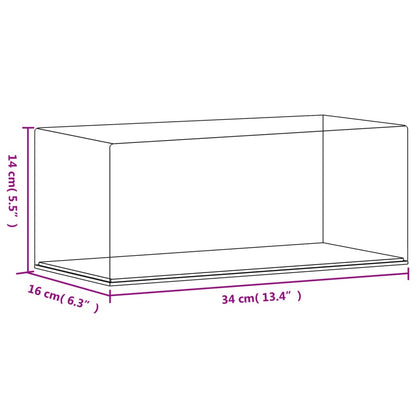Vitrine Transparant Acryl 34 x 16 x 14 cm