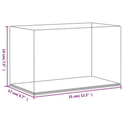 Vitrine Transparant Acryl 31 x 17 x 19 cm