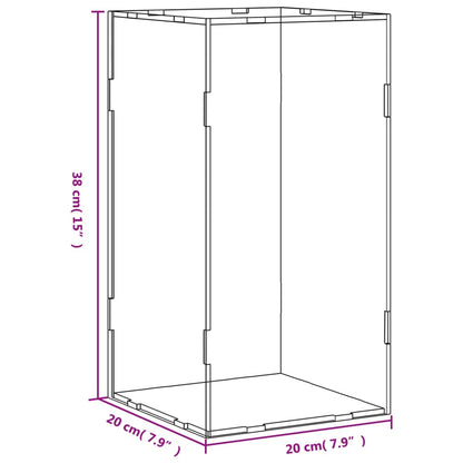 Vitrine Transparant Acryl 20 x 20 x 38 cm