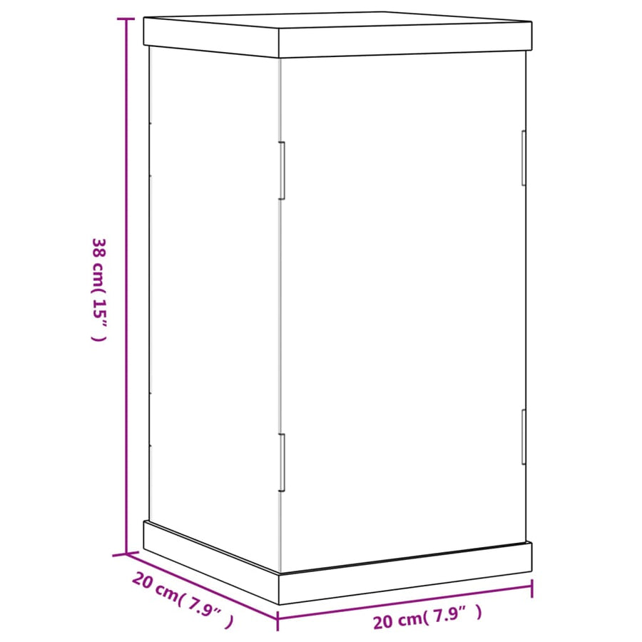 Vitrine Transparant Acryl 20 x 20 x 38 cm