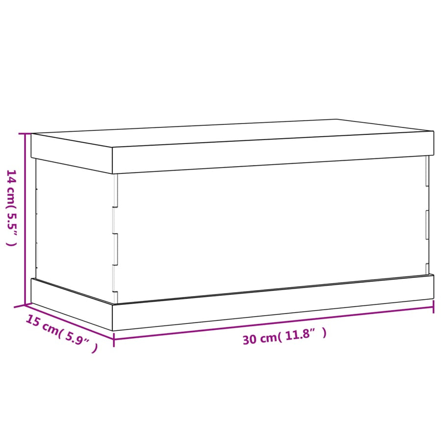 Vitrine Transparant Acryl 30 x 15 x 14 cm