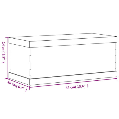 Vitrine Transparant Acryl 34 x 16 x 14 cm
