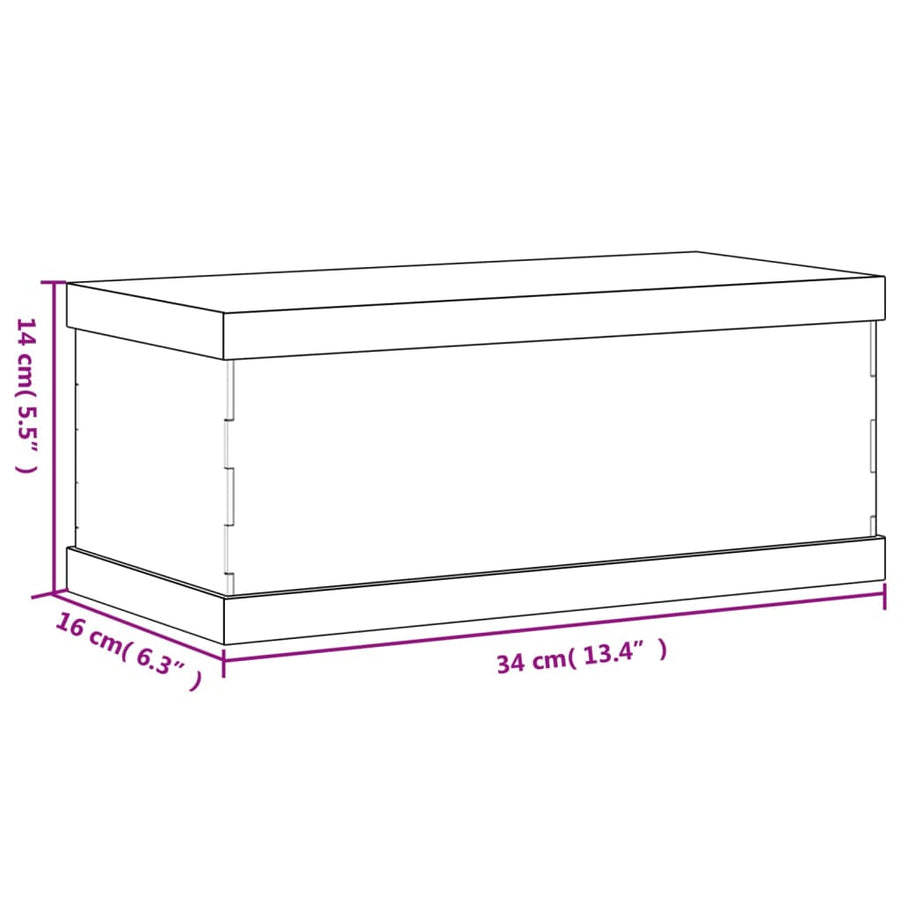 Vitrine Transparant Acryl 34 x 16 x 14 cm