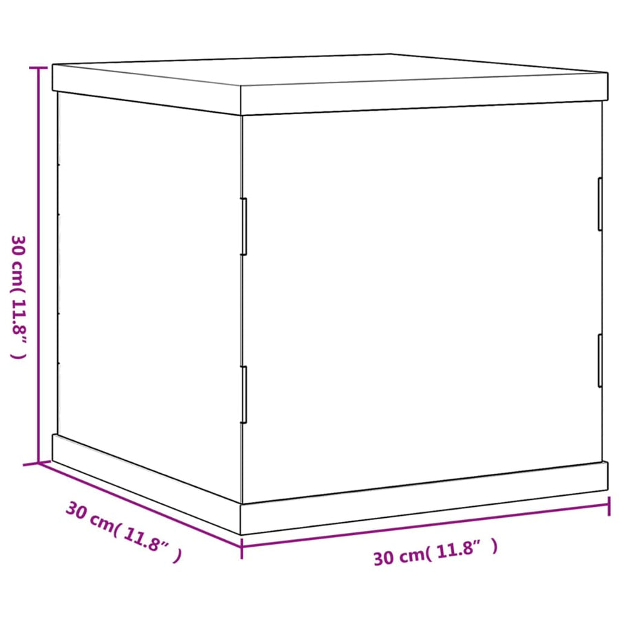 Vitrine Transparant Acryl 30 x 30 x 30 cm
