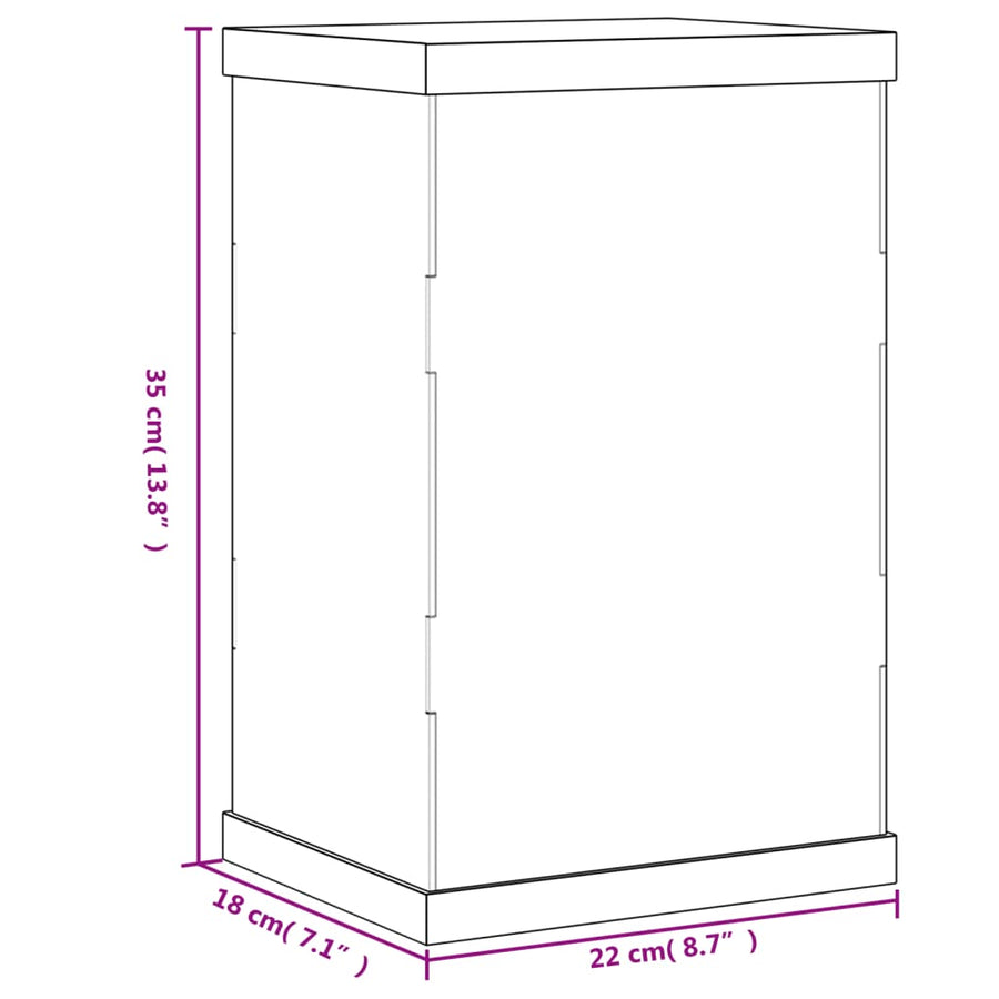 Vitrine Transparant Acryl 22 x 18 x 35 cm