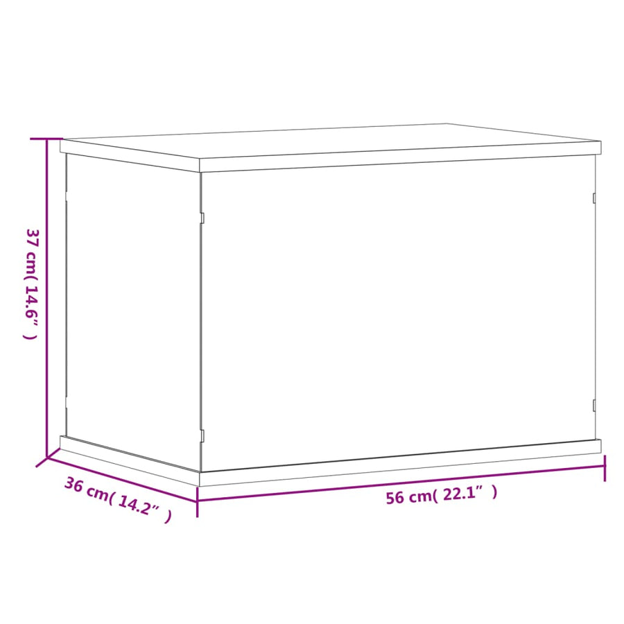 Vitrine Transparant Acryl 56 x 36 x 37 cm