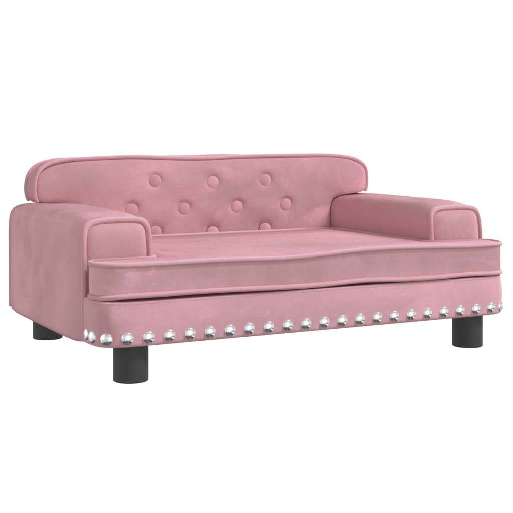 Kinderbank 70X45X30 Cm Fluweel Roze