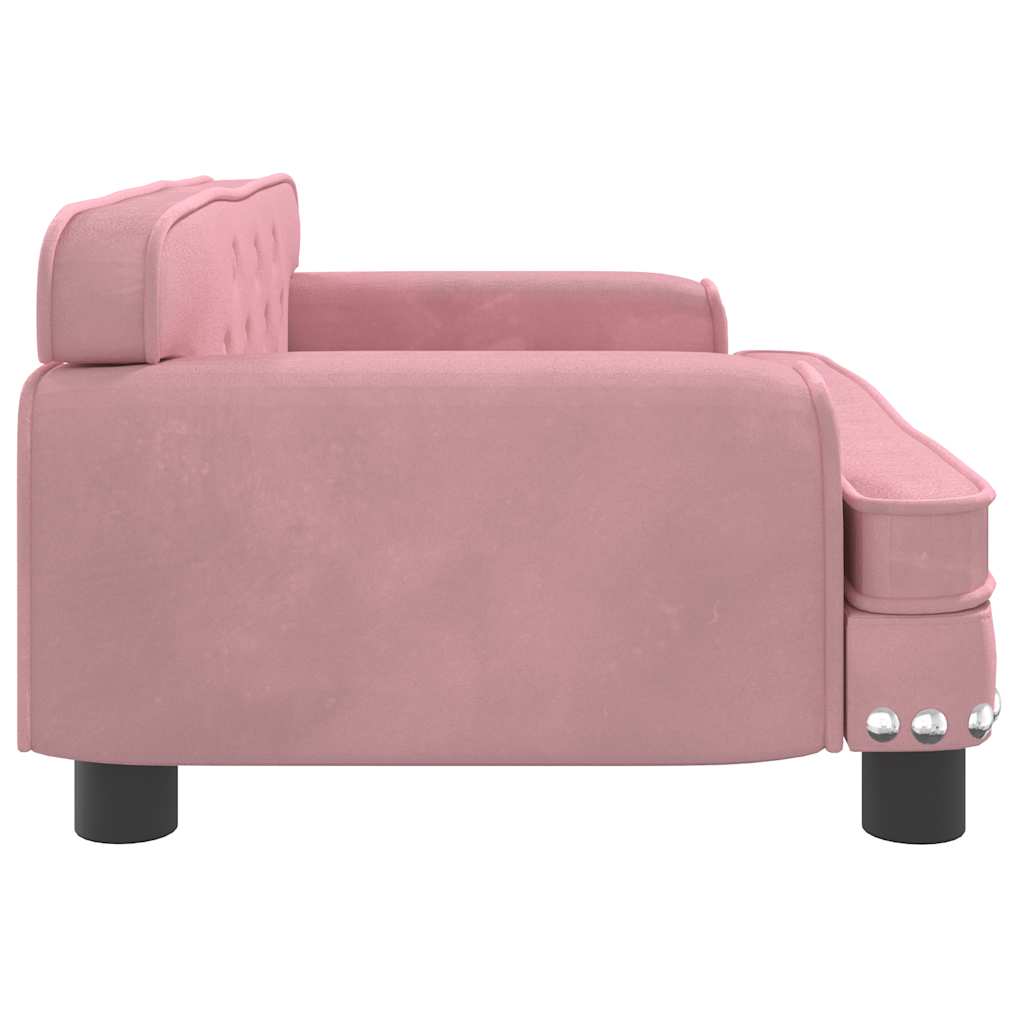 Kinderbank 70X45X30 Cm Fluweel Roze