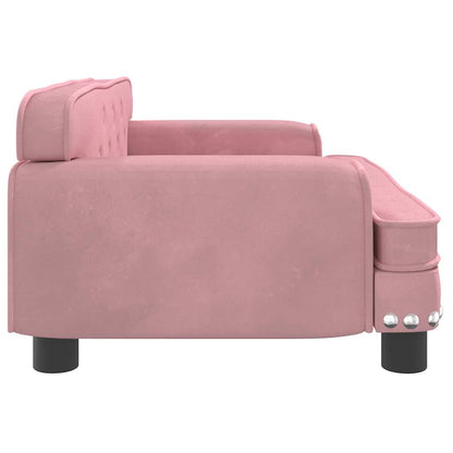 Kinderbank 70X45X30 Cm Fluweel Roze