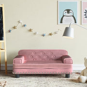 Kinderbank 70X45X30 Cm Fluweel Roze