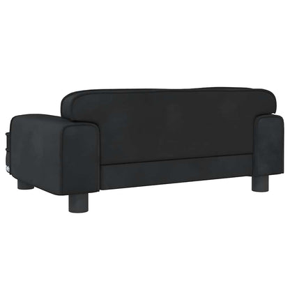 Kinderbank 70X45X30 Cm Fluweel Zwart