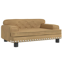Kinderbank 70X45X30 Cm Fluweel Bruin 70 x 45 x 30 cm