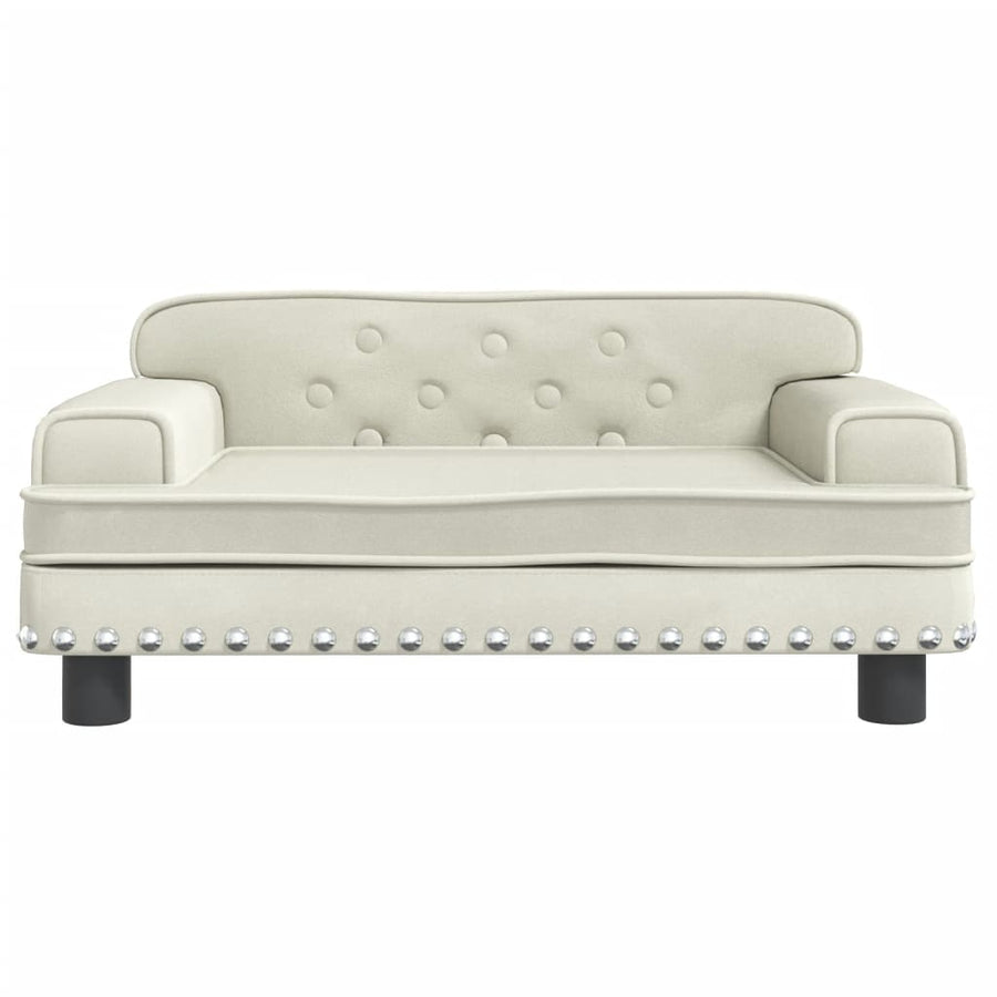 Kinderbank Kleurig 70 x 45 x 30 cm Crème Fluweel