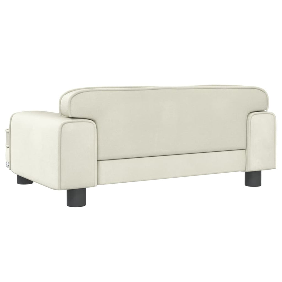 Kinderbank Kleurig 70 x 45 x 30 cm Crème Fluweel