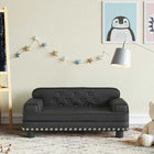 Children's Sofa 70X45X30 Cm Faux Leather Black