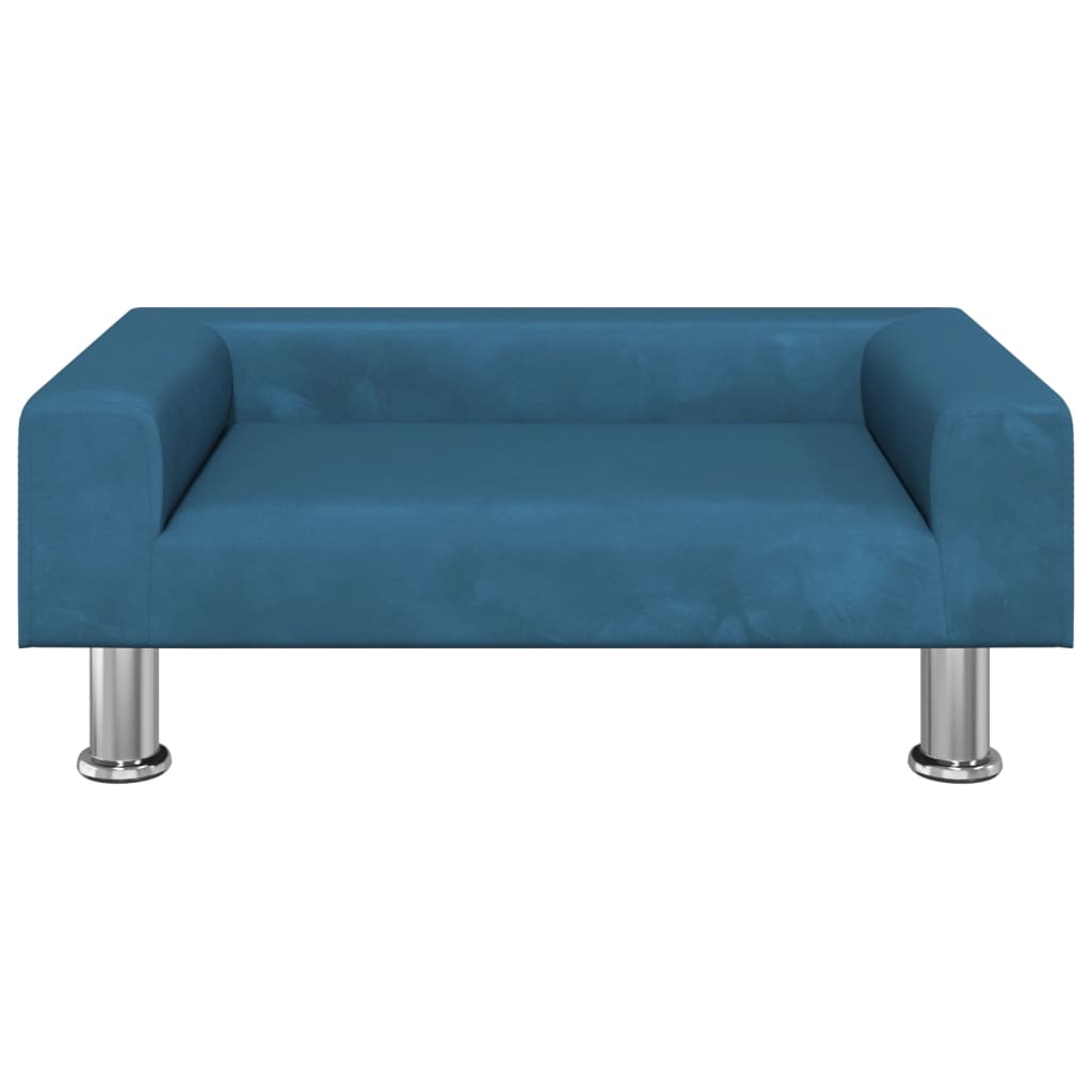 Kinderbank 70X45X26,5 Cm Fluweel Blauw 70 x 45 x 26.5 cm