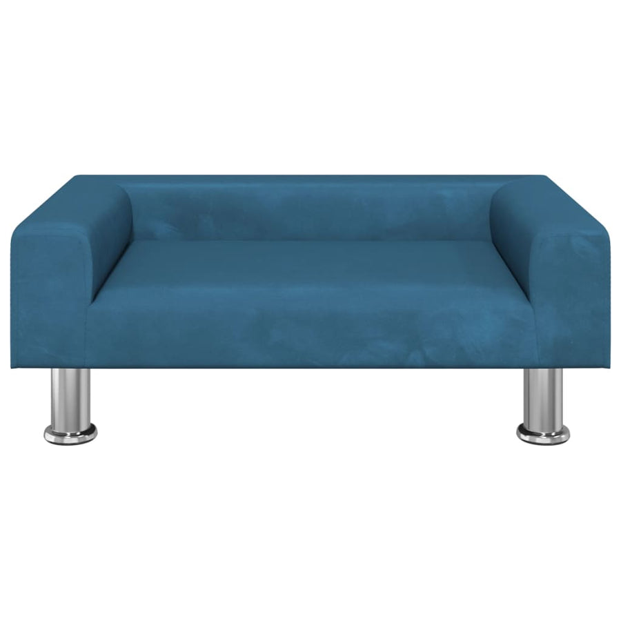 Kinderbank 70X45X26,5 Cm Fluweel Blauw 70 x 45 x 26.5 cm