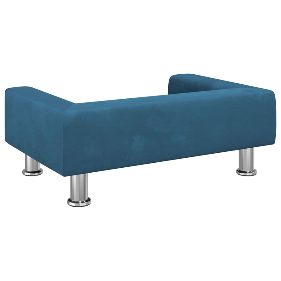 Kinderbank 70X45X26,5 Cm Fluweel Blauw 70 x 45 x 26.5 cm