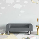 Kinderbank 70x45x26.5 cm grijs fluweel
