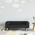 Kinderbank 70x45x26,5 cm fluweel zwart