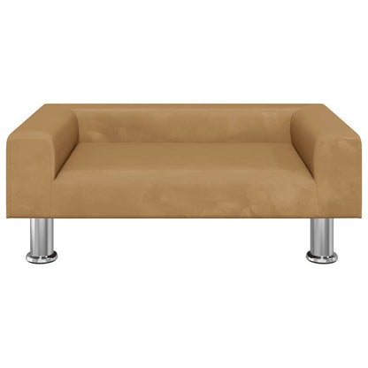 Kinderbank 70x45x26,5 cm fluweel bruin