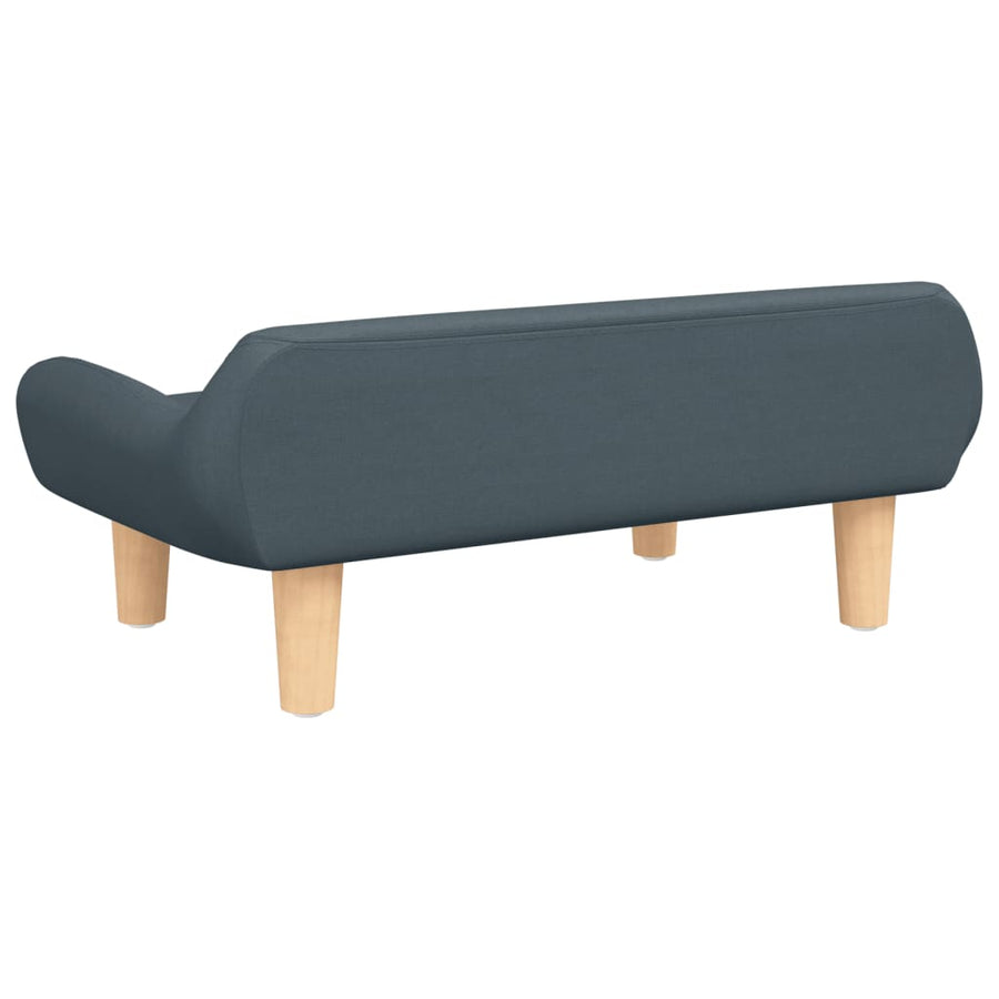Kinderbank 70X40X24 Cm Stof Donkergrijs