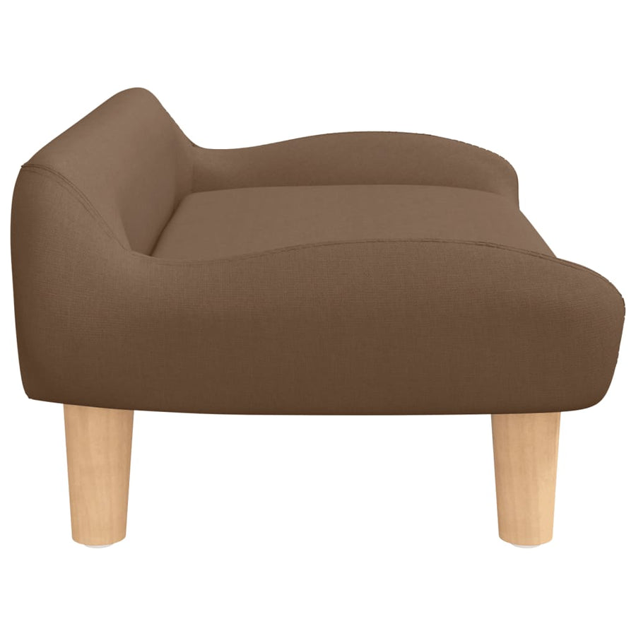 Kinderbank 70X40X24 Cm Stof Bruin