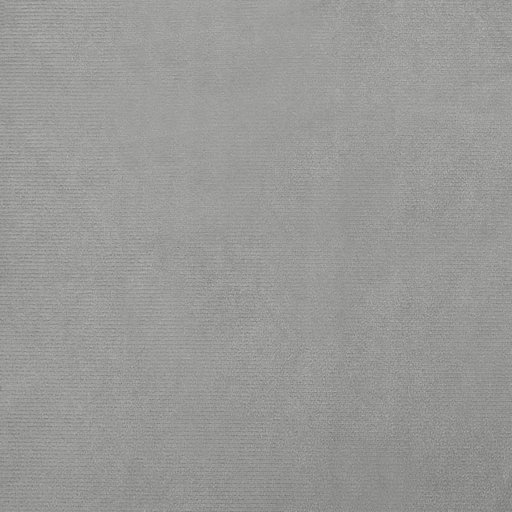 Kinderbank 70X40X24 Cm Fluweel Lichtgrijs