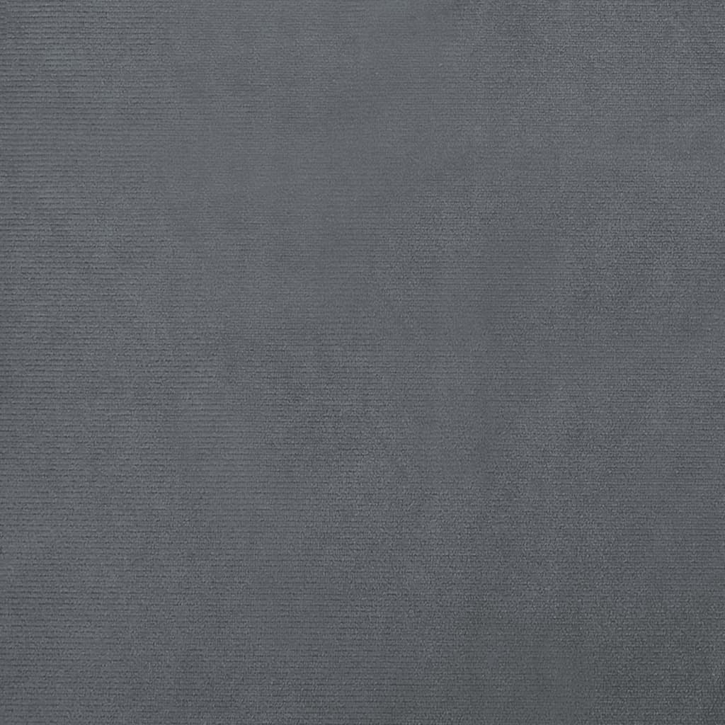 Kinderbank 70X40X24 Cm Fluweel Donkergrijs