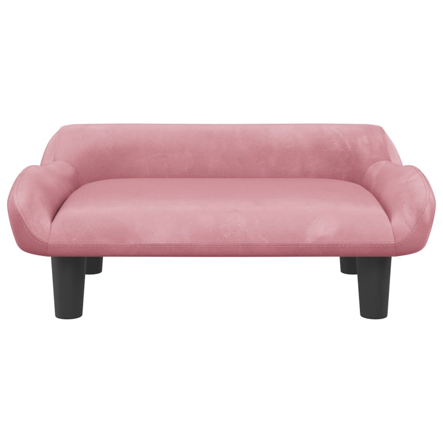 Kinderbank 70X40X24 Cm Fluweel Roze