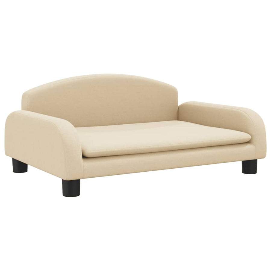 Kinderbank Stof Kleurig 70 x 45 x 30 cm Crème