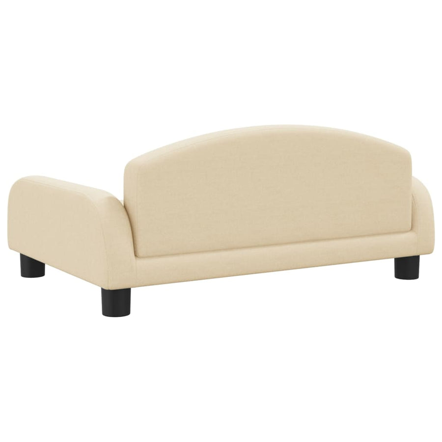 Kinderbank Stof Kleurig 70 x 45 x 30 cm Crème