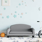 Children's sofa 70x45x30 cm fabric light grey