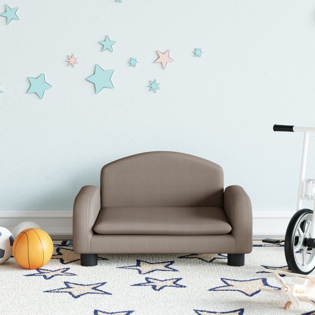 Kinderbank Stof 50 x 40 x 30 cm Taupe