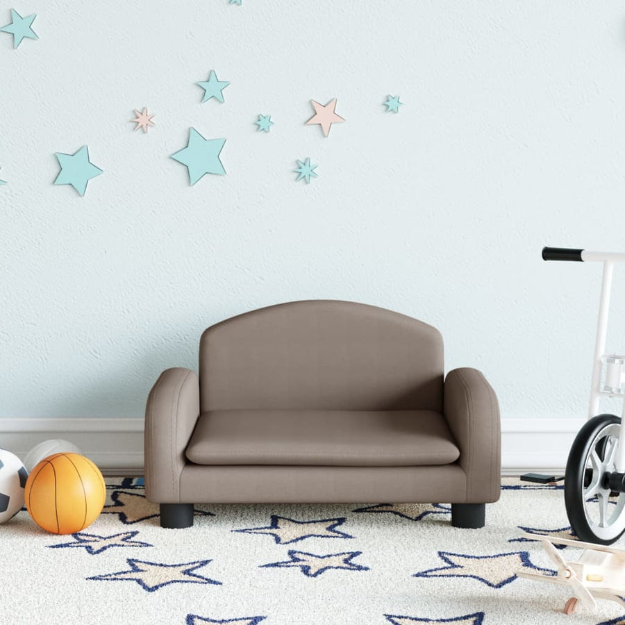 Kinderbank Stof 50 x 40 x 30 cm Taupe