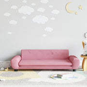 Kinderbank 100X54X33 Cm Fluweel Roze