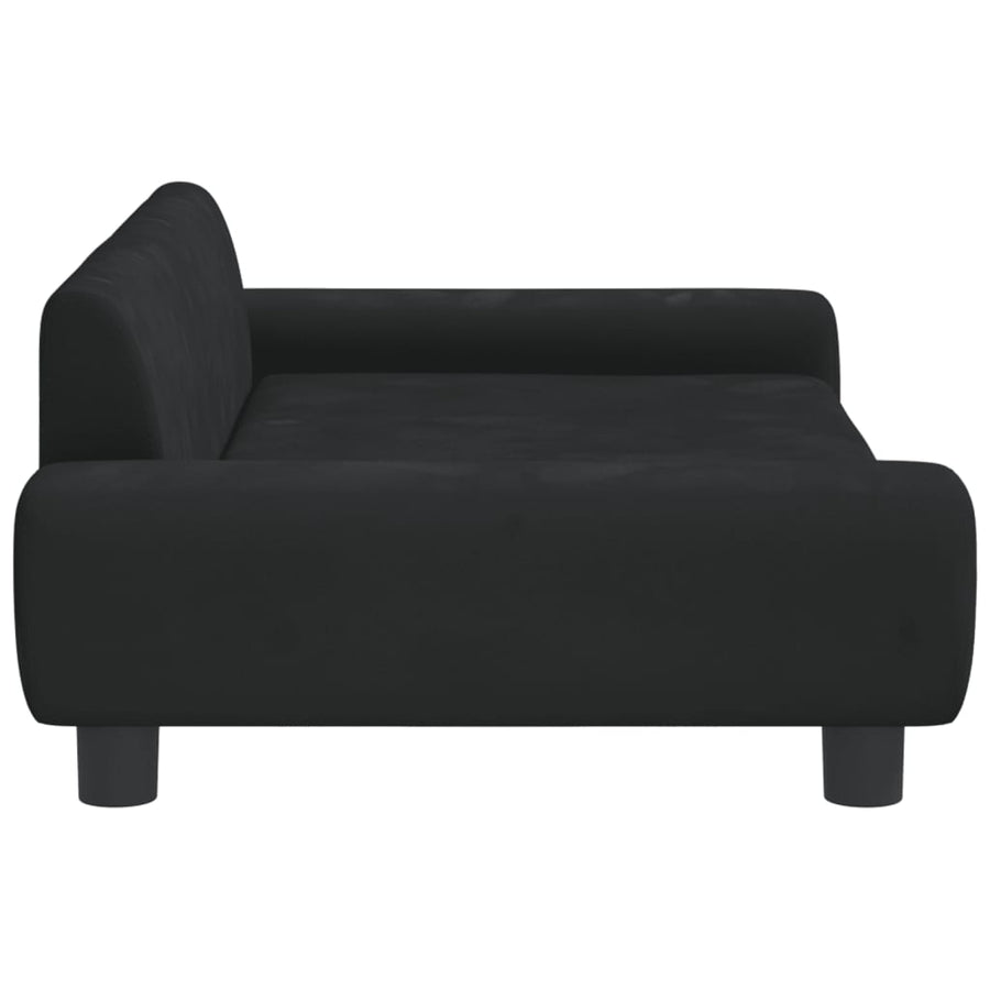 Kinderbank 100X54X33 Cm Fluweel Zwart