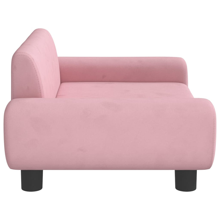 Kinderbank Fluweel 70 x 45 x 33 cm Roze
