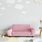 Children's sofa 70x45x33 cm velvet pink